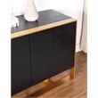 Verona Black Wood Grain Sideboard