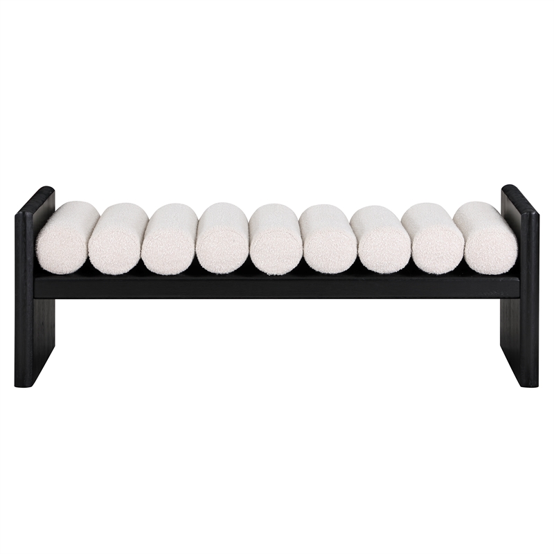 Magnus Black Wood Bedroom Big Bench