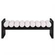 Magnus Black Wood Bedroom Big Bench