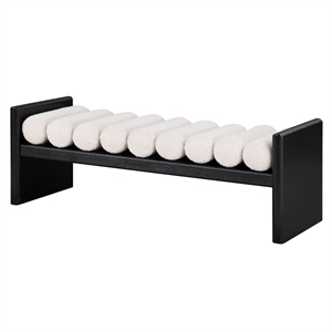 Magnus Black Wood Bedroom Big Bench