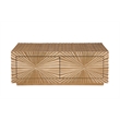 Lacy Gold Rectangle Wood Coffee Table