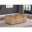 Lacy Gold Rectangle Wood Coffee Table