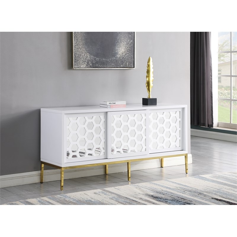 Rochester White Wood Sideboard