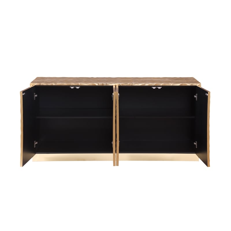 Best Master Furniture Kinderhook Gold Wood Buffet/Sideboard