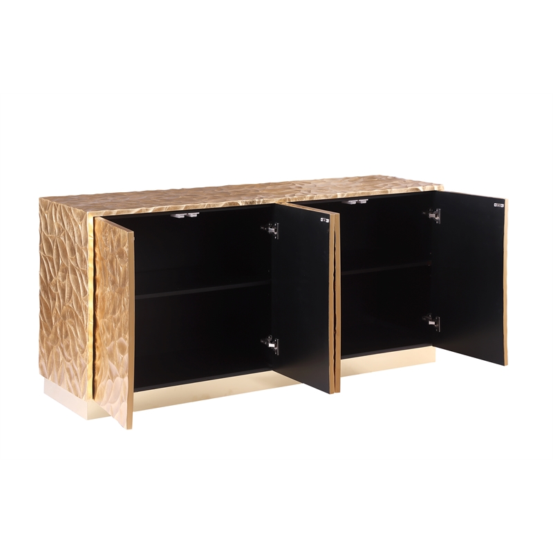 Best Master Furniture Kinderhook Gold Wood Buffet/Sideboard