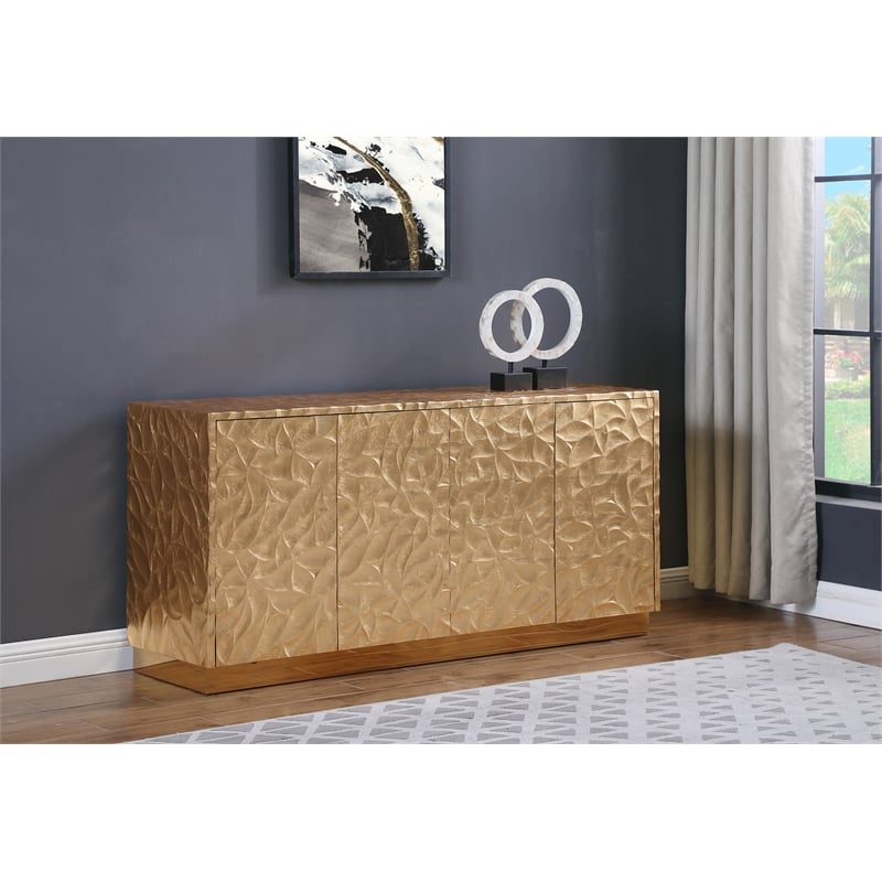 Best Master Furniture Kinderhook Gold Wood Buffet/Sideboard