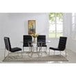 Laurie Silver Stainless Steel Round Dining Table Base