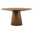 Terra Walnut Wood Pedestal Dining Table