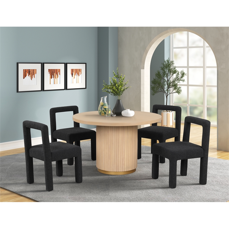 Celeste Black Boucle Dining Chairs (Set of 2)