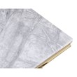 Crownie Gold Square Faux Marble End Table