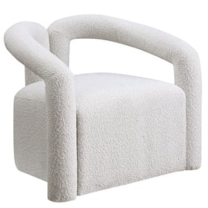 Amari Cream Boucle Fabric Arm Chair