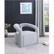 Amari Gray Boucle Fabric Arm Chair