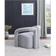 Amari Gray Boucle Fabric Arm Chair