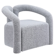 Amari Gray Boucle Fabric Arm Chair