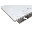 Titan Silver Rectangle Faux Marble Coffee Table
