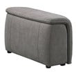 Best Master Maxine Linen Fabric Upholstered Arm Only in Gray