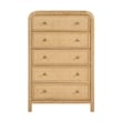 Belmont 5-Drawer Rattan Wood Chest