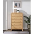 Belmont 5-Drawer Rattan Wood Chest