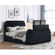 Best Master Furniture Brielle Velvet Bed Frame (California King/Black)