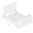 Best Master Furniture Brielle Velvet Bed Frame (California King/Black)