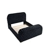 Best Master Furniture Brielle Velvet Bed Frame (Eastern King/Black)
