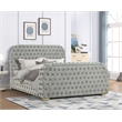 Best Master Furniture Brielle Velvet Bed Frame (California King/Gray)