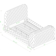 Best Master Furniture Brielle Velvet Bed Frame (Eastern King/Gray)