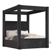 Best Master Furniture Borealis Starry Fabric Bed Frame (California King/ Black)