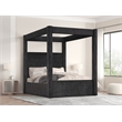 Best Master Furniture Borealis Starry Fabric Bed Frame (Eastern King/ Black)