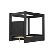 Best Master Furniture Borealis Starry Fabric Bed Frame (Eastern King/ Black)