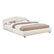 Best Master Furniture Ctera Velvet Low Profile Bed Frame (Queen/ Cream)