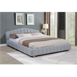 Best Master Furniture Ctera Velvet Low Profile Bed Frame (Queen/ Light Gray)