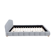 Best Master Furniture Ctera Velvet Low Profile Bed Frame (Queen/ Light Gray)