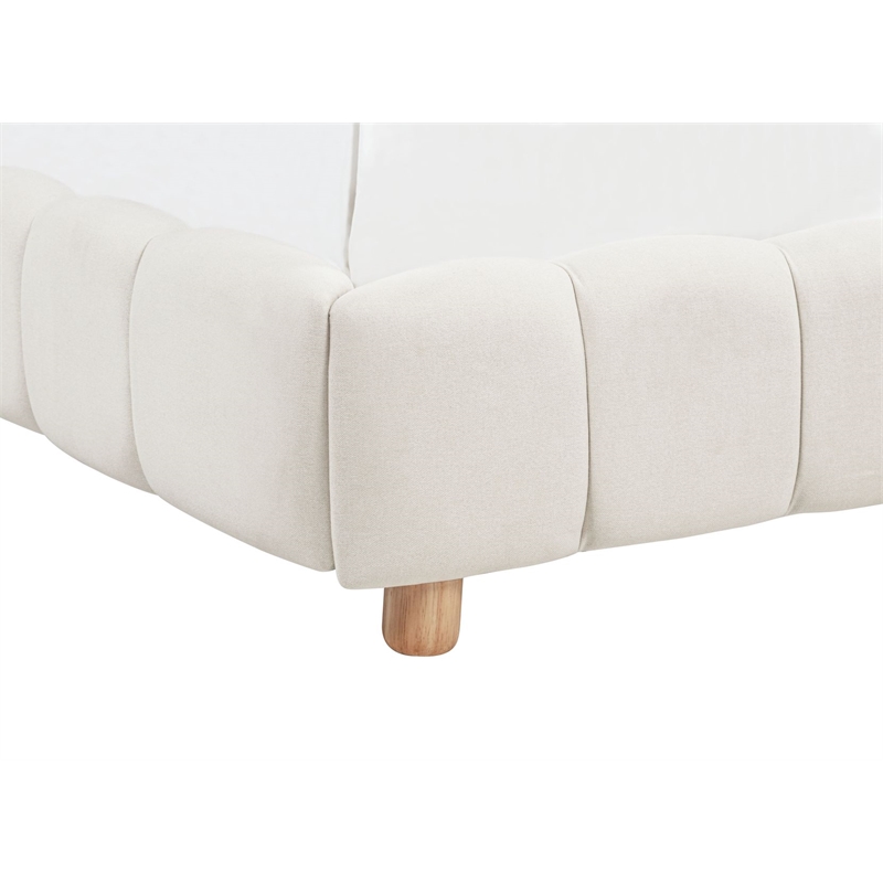 Best Master Furniture Ctoria Burlap Low Profile Bed Frame (Queen/ Beige)