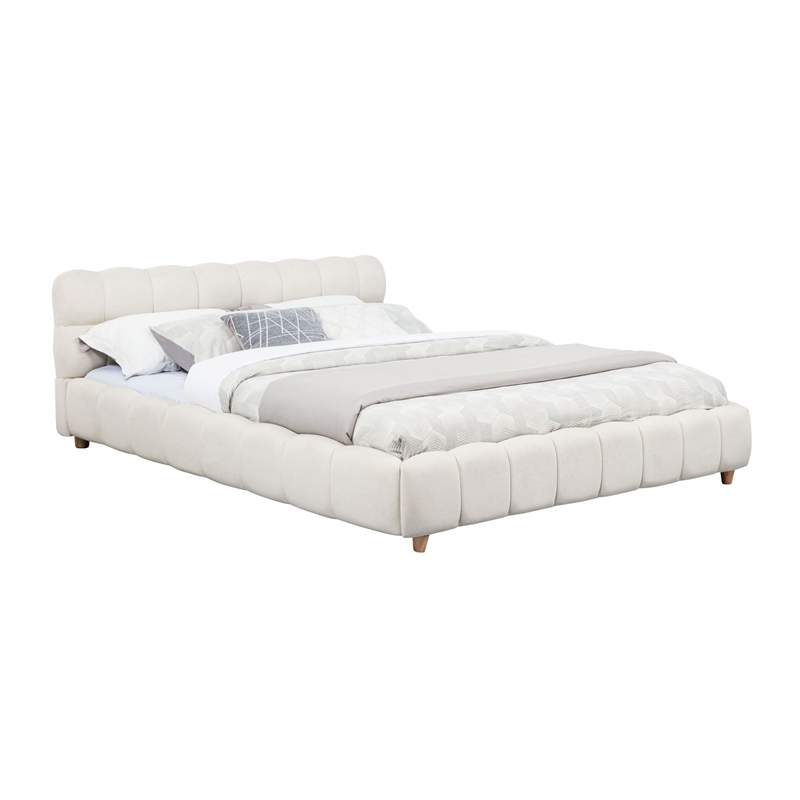Best Master Furniture Ctoria Burlap Low Profile Bed Frame (Queen/ Beige)