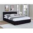 Best Master Furniture Ctalon Fleece Low Profile Bed Frame (Queen/ Black)