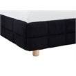 Best Master Furniture Ctalon Fleece Low Profile Bed Frame (Queen/ Black)