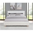Best Master Furniture Ctalon Fleece Low Profile Bed Frame (Queen/ Cream)