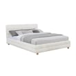 Best Master Furniture Ctalon Fleece Low Profile Bed Frame (Queen/ Cream)