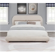 Best Master Furniture Cteris Fleece Low Profile Bed Frame (Queen/ Cream)