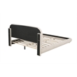 Best Master Furniture Cteris Fleece Low Profile Bed Frame (Queen/ Cream)