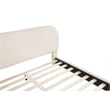 Best Master Furniture Cteris Fleece Low Profile Bed Frame (Queen/ Cream)