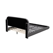 Best Master Furniture Cteris Fleece Low Profile Bed Frame (Queen/ Gray)