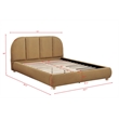 Best Master Furniture Ctasia Burlap Low Profile Bed Frame (Queen/ Golden Brown)