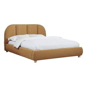 Best Master Furniture Ctasia Burlap Low Profile Bed Frame (Queen/ Golden Brown)
