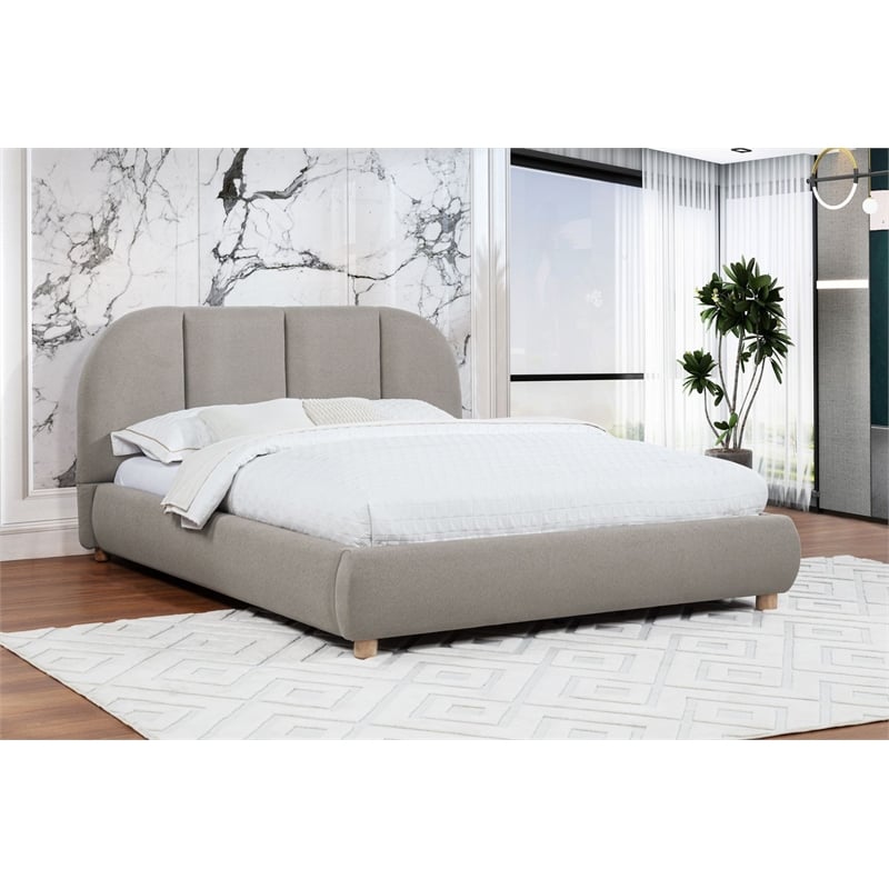 Best Master Furniture Ctasia Burlap Low Profile Bed Frame (Queen/ Light Tan)