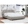 Best Master Furniture Ctasia Burlap Low Profile Bed Frame (Queen/ Light Tan)