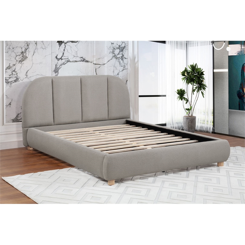 Best Master Furniture Ctasia Burlap Low Profile Bed Frame (Queen/ Light Tan)