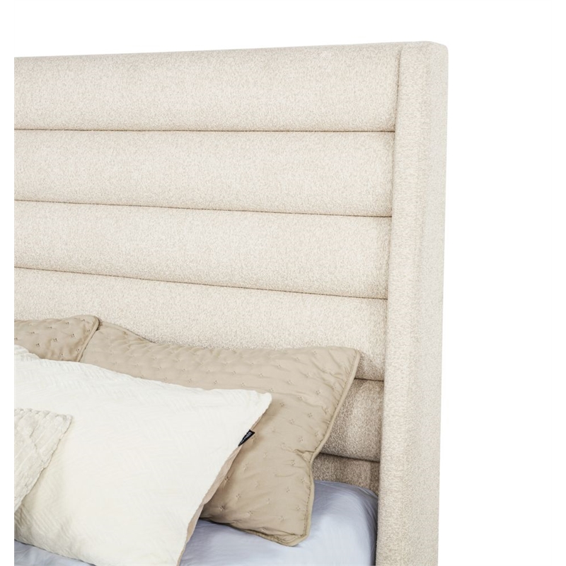 Best Master Furniture Tlerae Modern Upholstered Bed Frame (California King/ Oat)