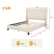 Best Master Furniture Tlerae Modern Upholstered Bed Frame (California King/ Oat)